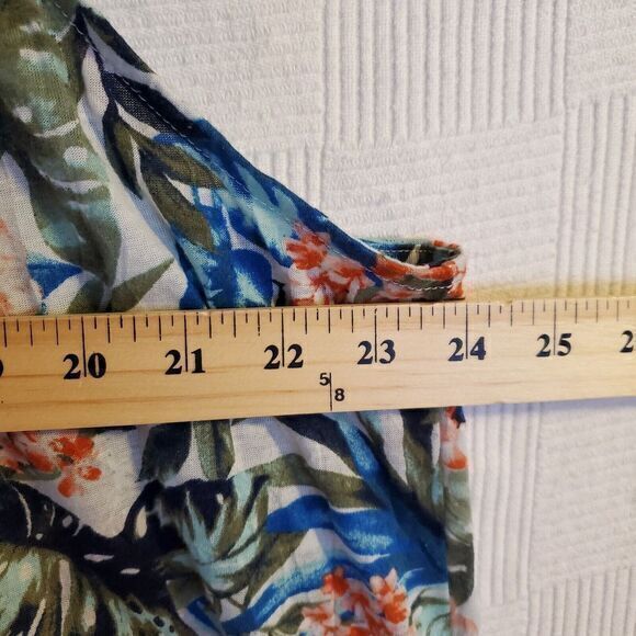French Laundry Top Plus Womens 3X Tropical floral sleeveless Lightweight Beachy - Picture 7 of 11